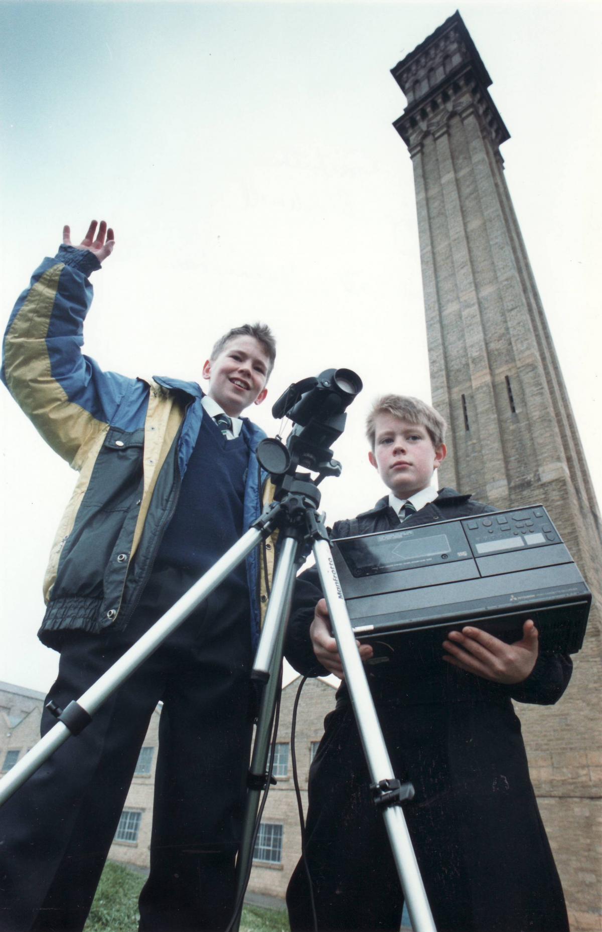 Thornton Upper filming at Manningham Mills, 1991