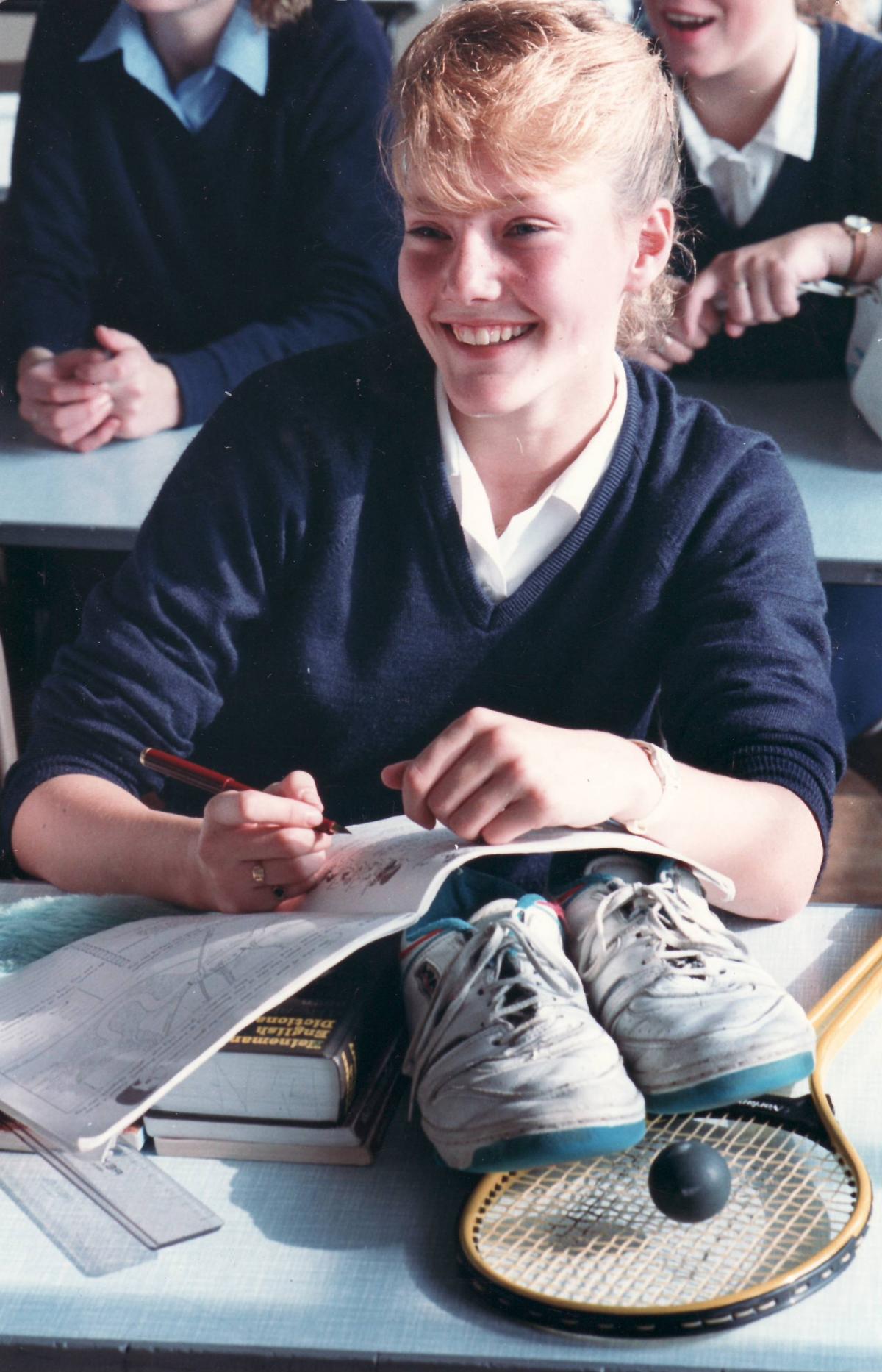 A pupil pictured in 1989