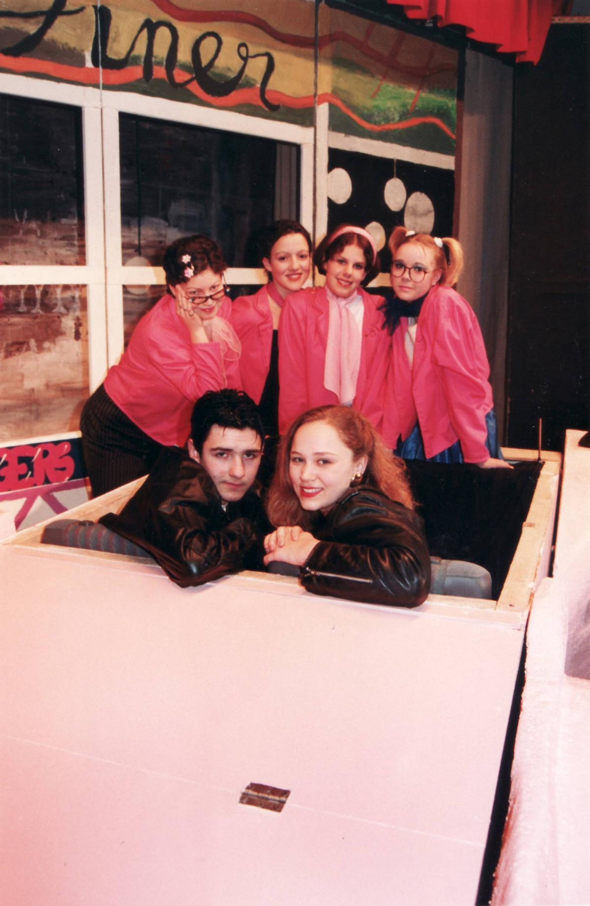 A school production of Grease