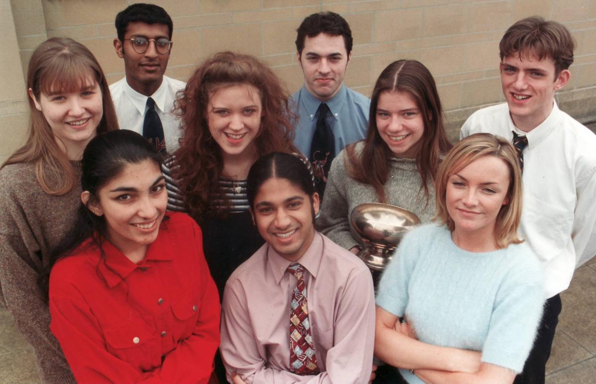 Thornton Grammar prizewinners in 1996