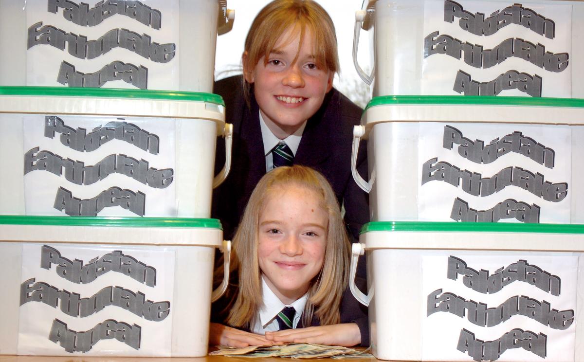 Thornton Grammar School's earthquake appeal, 2005