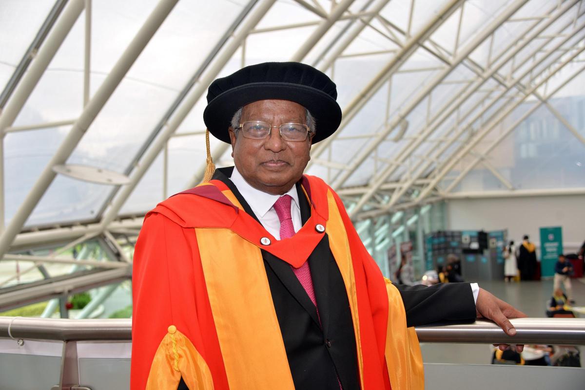 Bradford University graduations 2016, honorary graduate Sir Fazle Abed