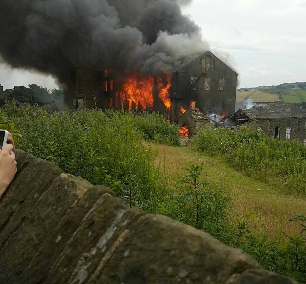 A selection of staff and readers' pictures of the Prospect Mill fire 