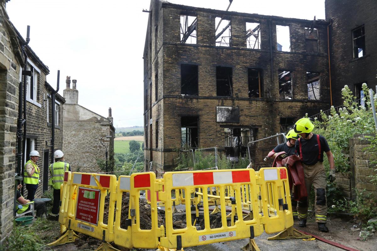 A selection of staff and readers' pictures of the Prospect Mill fire 
