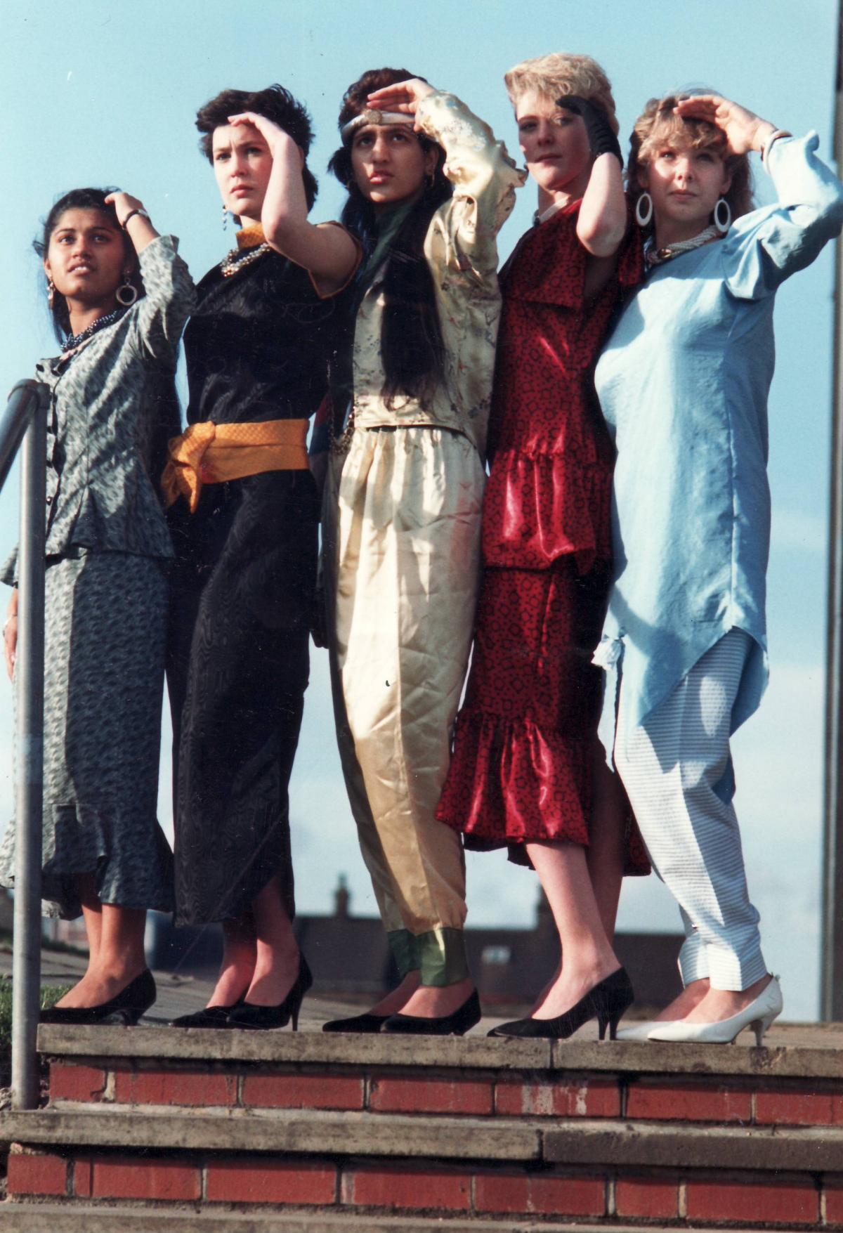 Fashion project at Grange school 1988.
