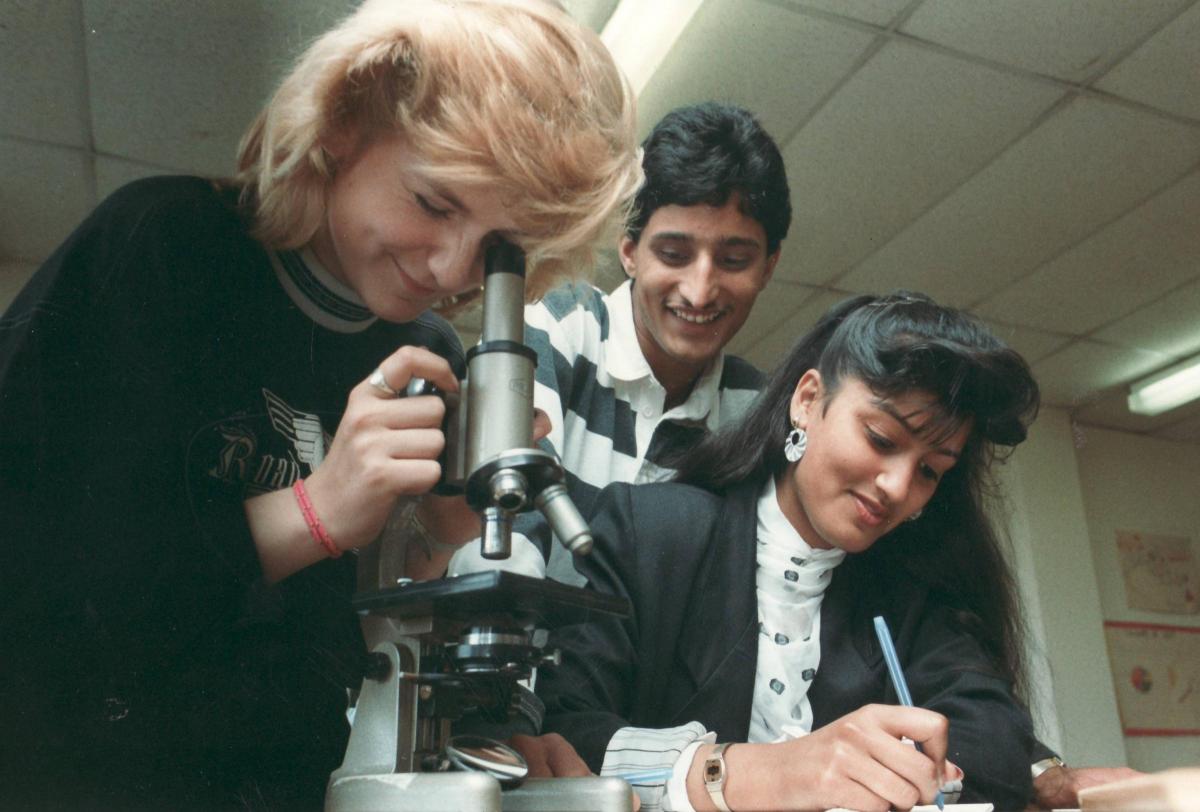 Science at Grange upper school 1989