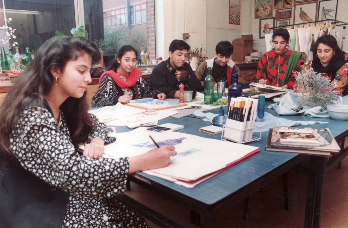 Half term students working during holidays 1994