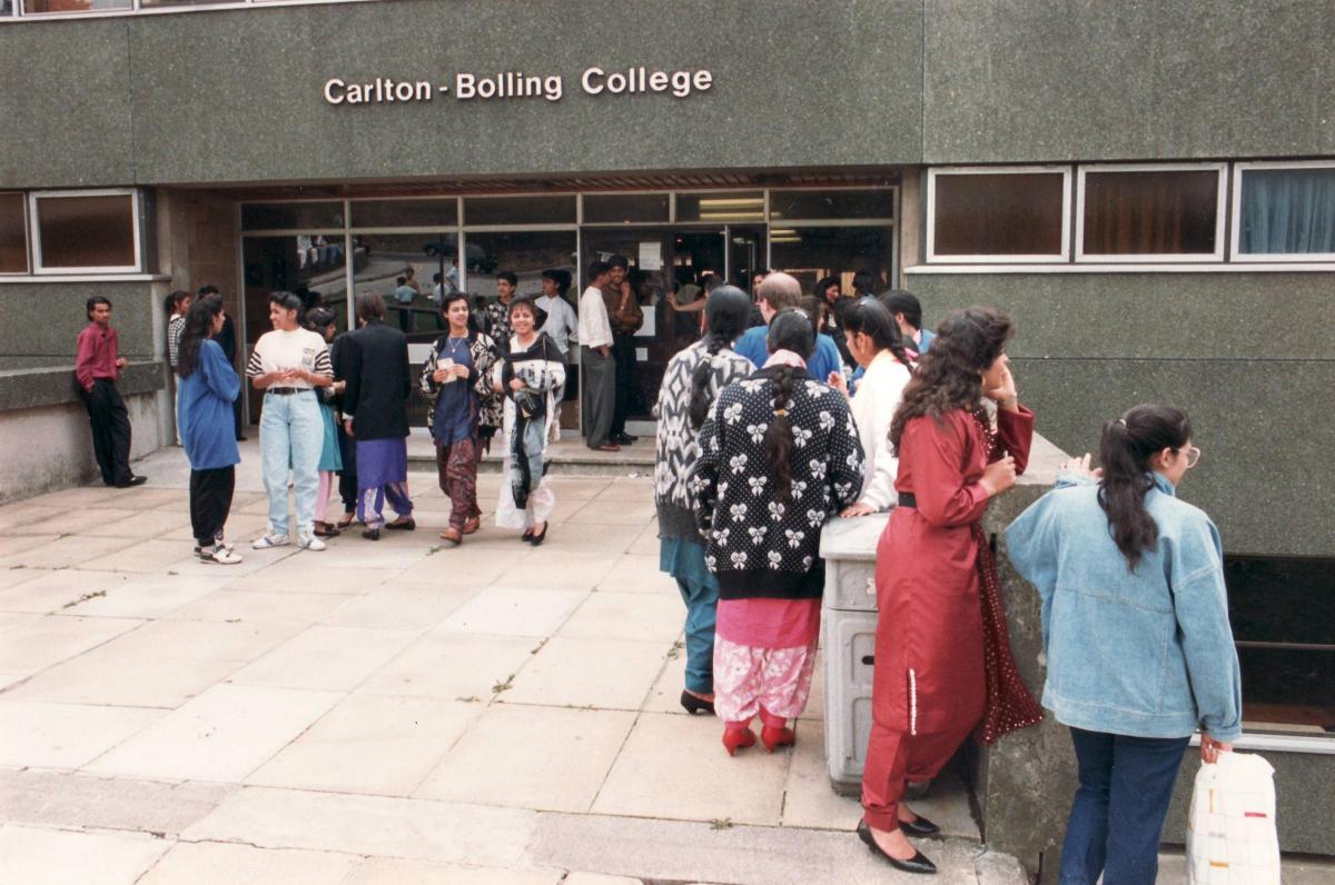 Waiting for exam results in 1990