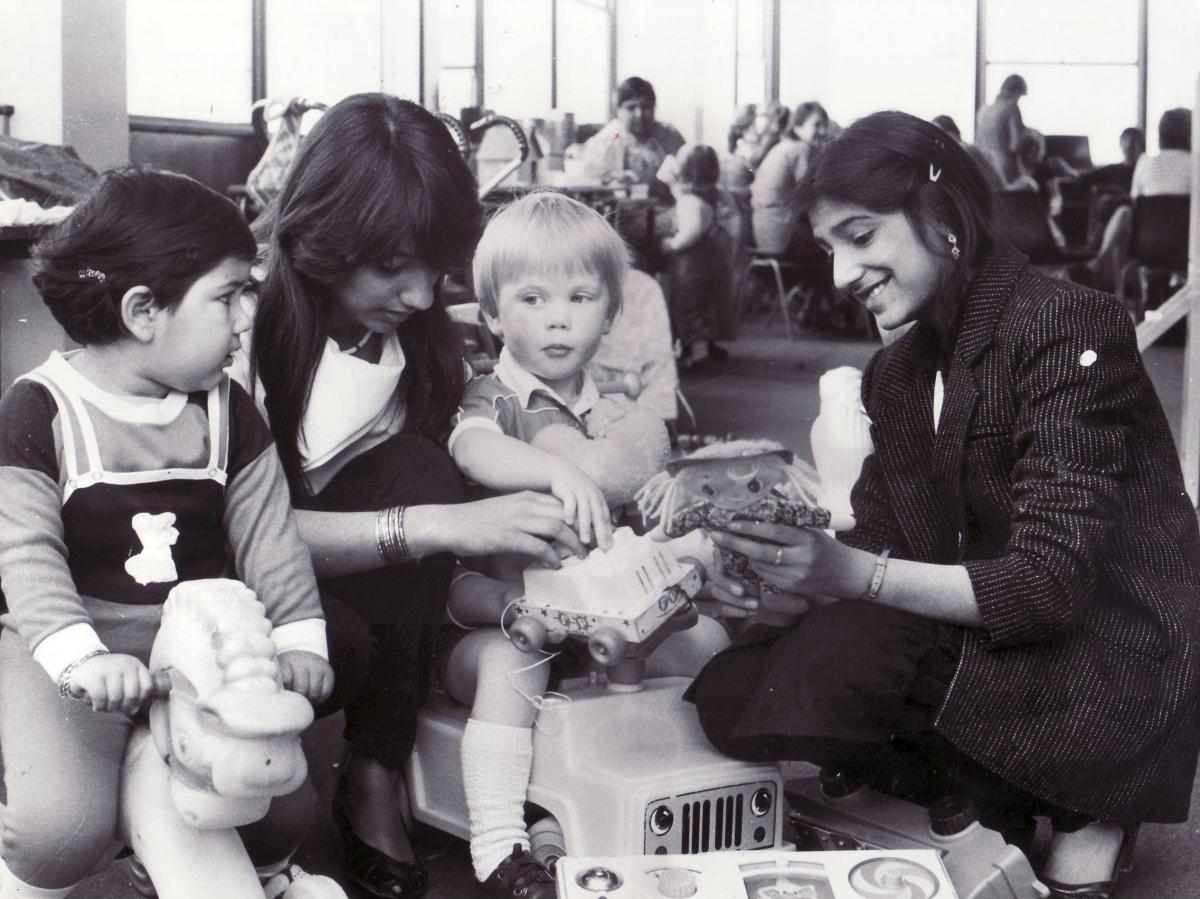 Toddler group at Carlton Bolling School, 1984