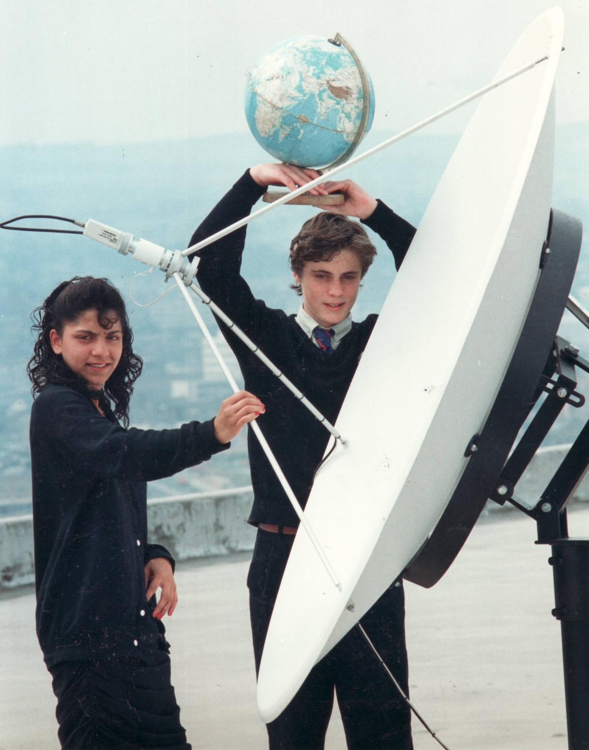 Carlton Bolling, satellite dish 1989
