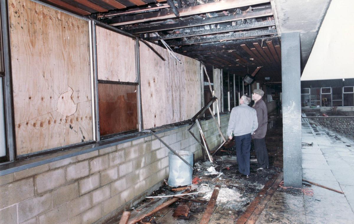 Vandal damage, 1992