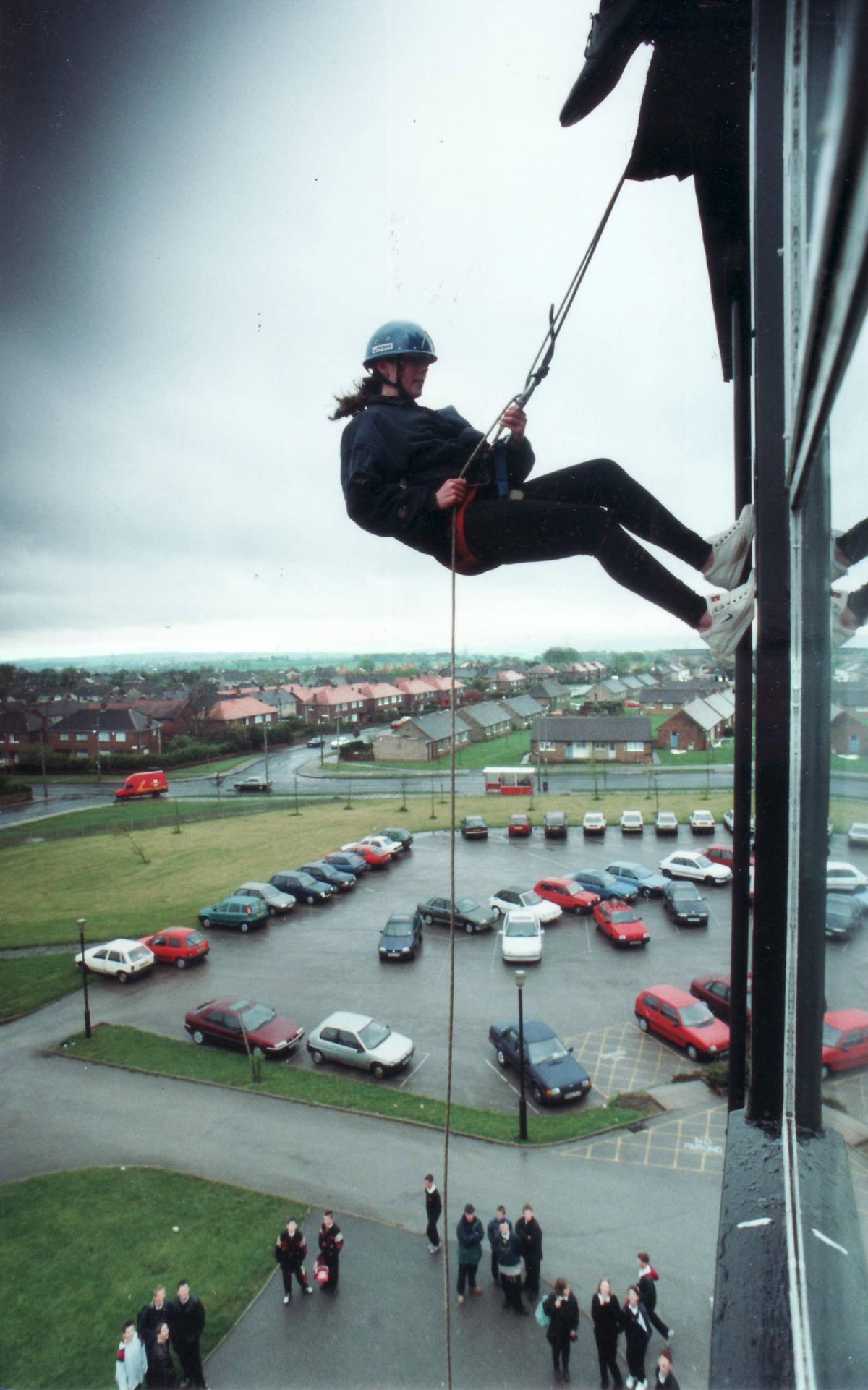 Abseiling in 1996