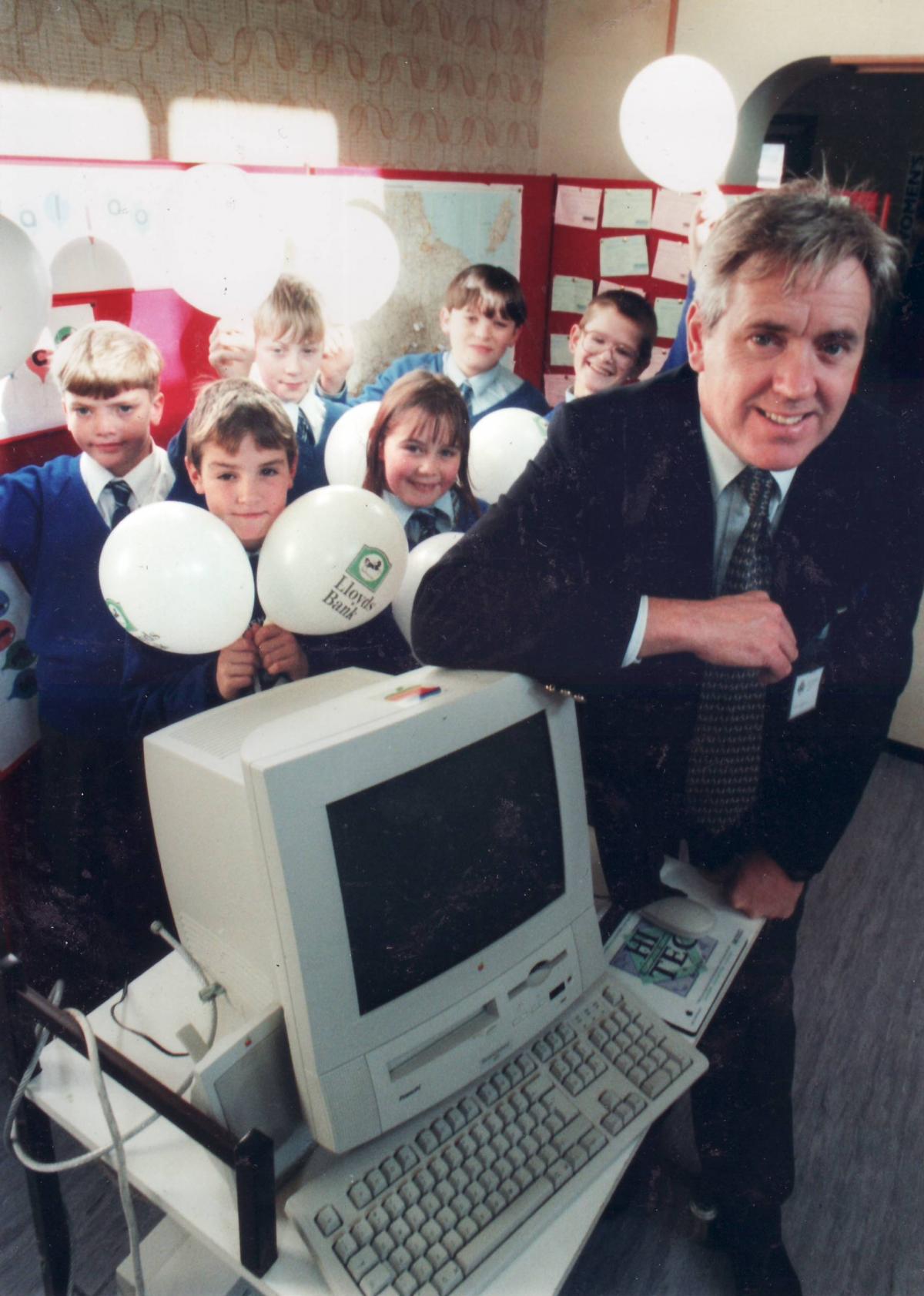 A Lloyds Bank visit in 1996