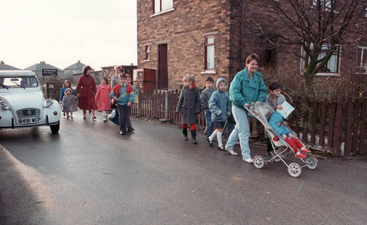 Pupils and parents in 1988