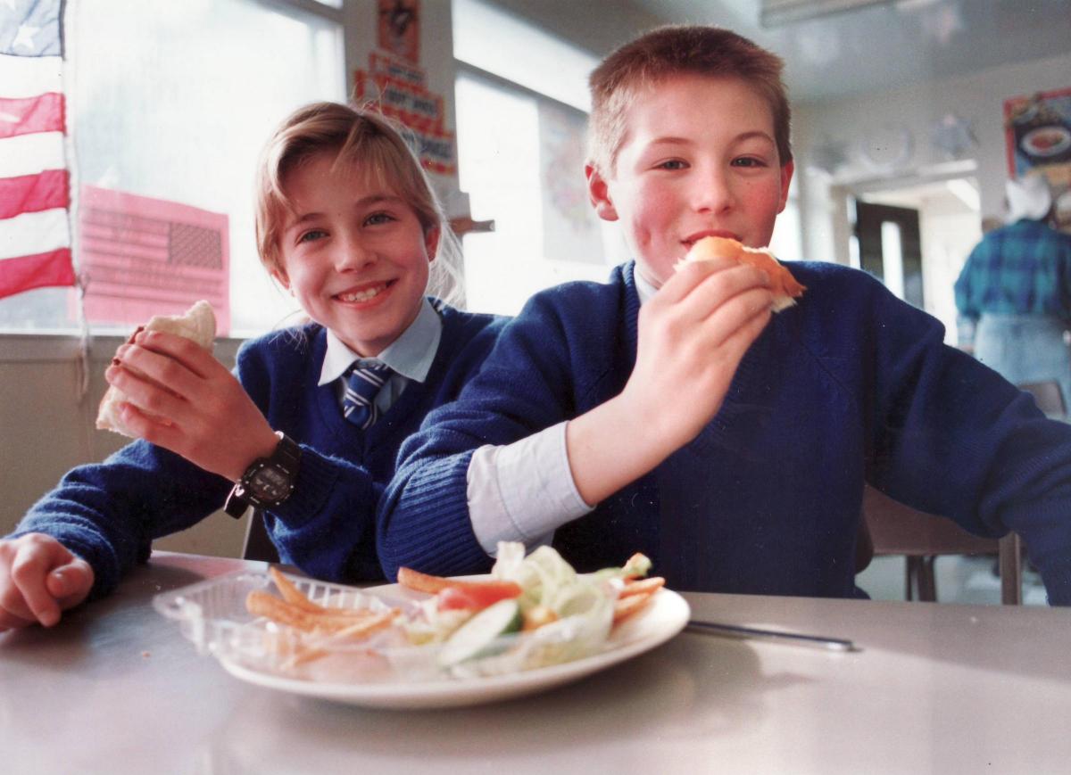 School dinners in 1994 