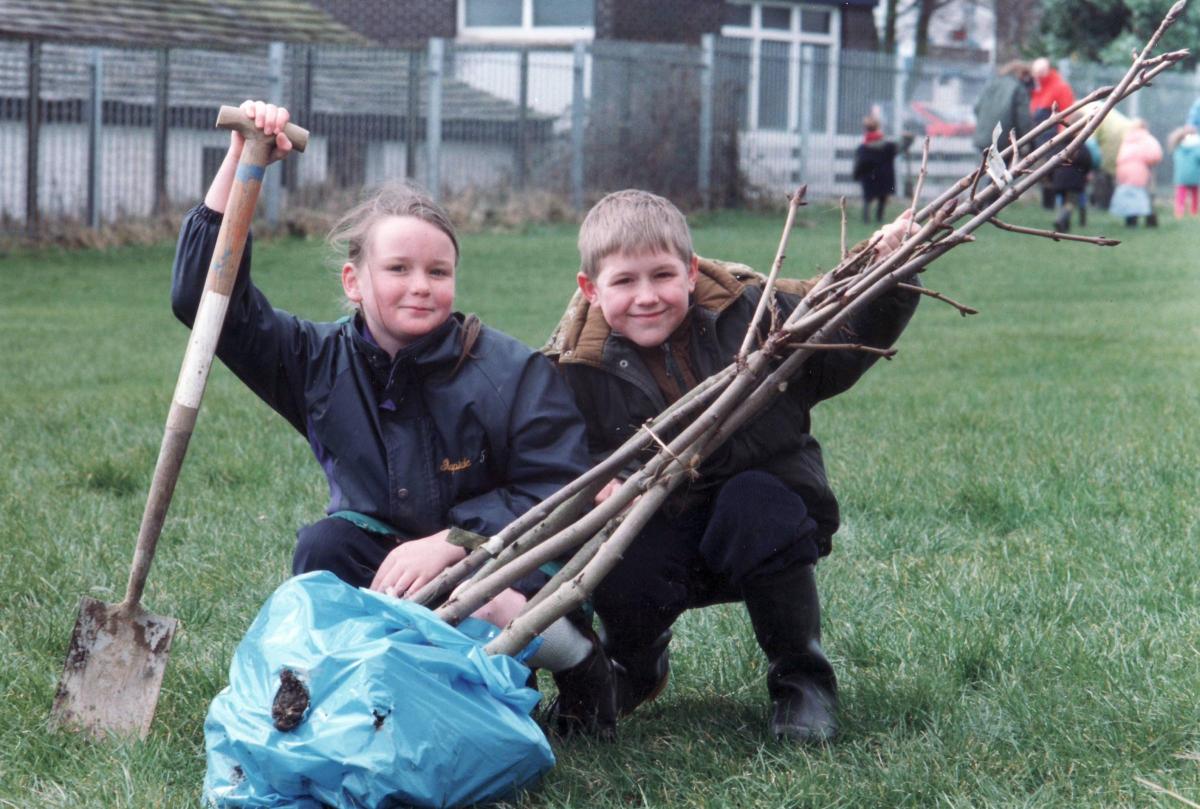 Tree planting in 1995