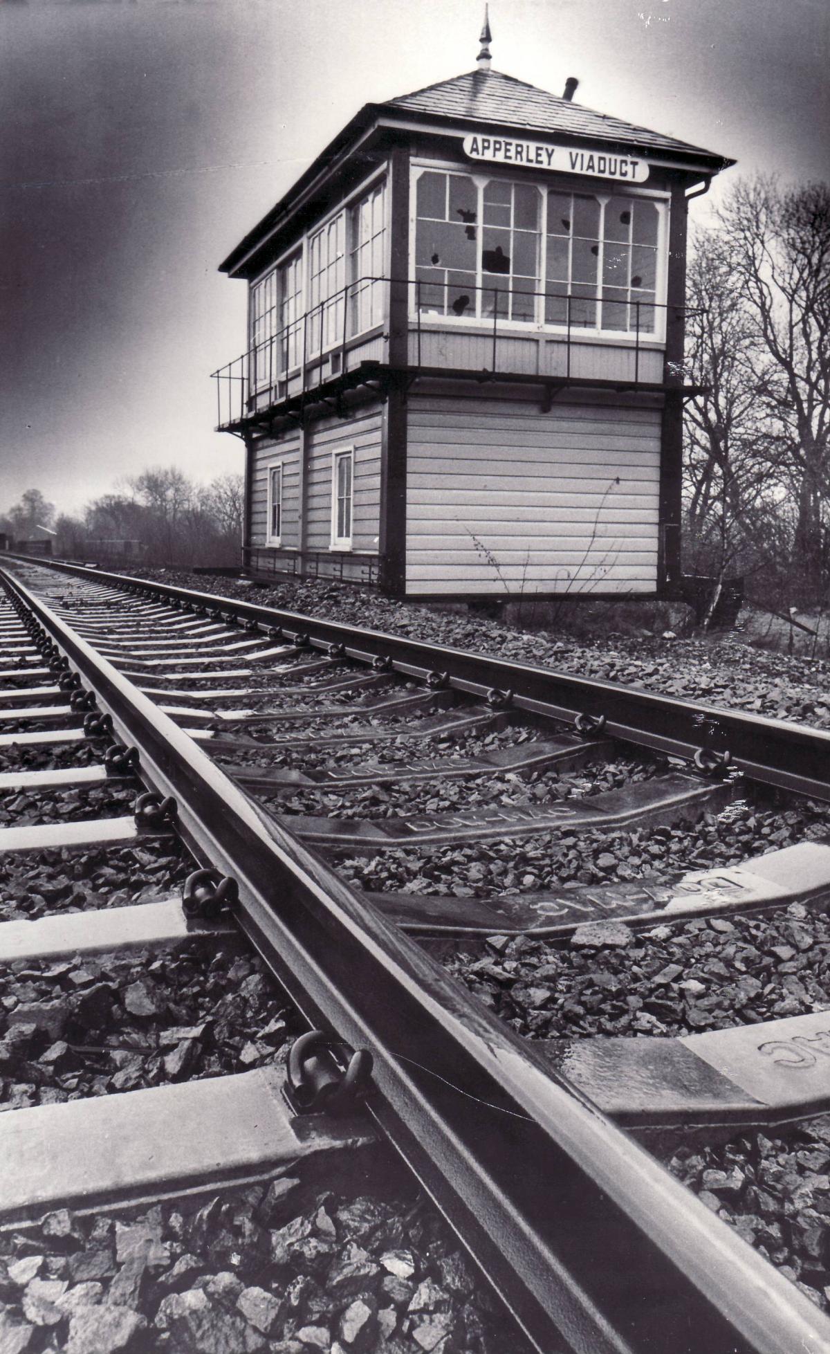Apperley Bridge signal box 1977