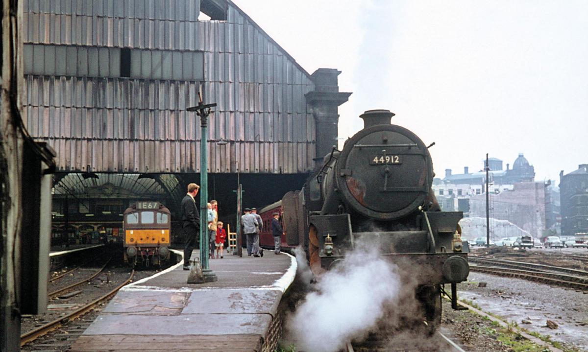Trains old and new stand at the former GNR platforms at Bradford Exchange Station in June 1966. Picture: DJ Mitchell