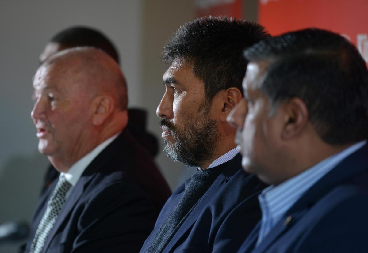 A selection of pictures taken at the Bradford Bulls press conference where new owners reveal a new team coach