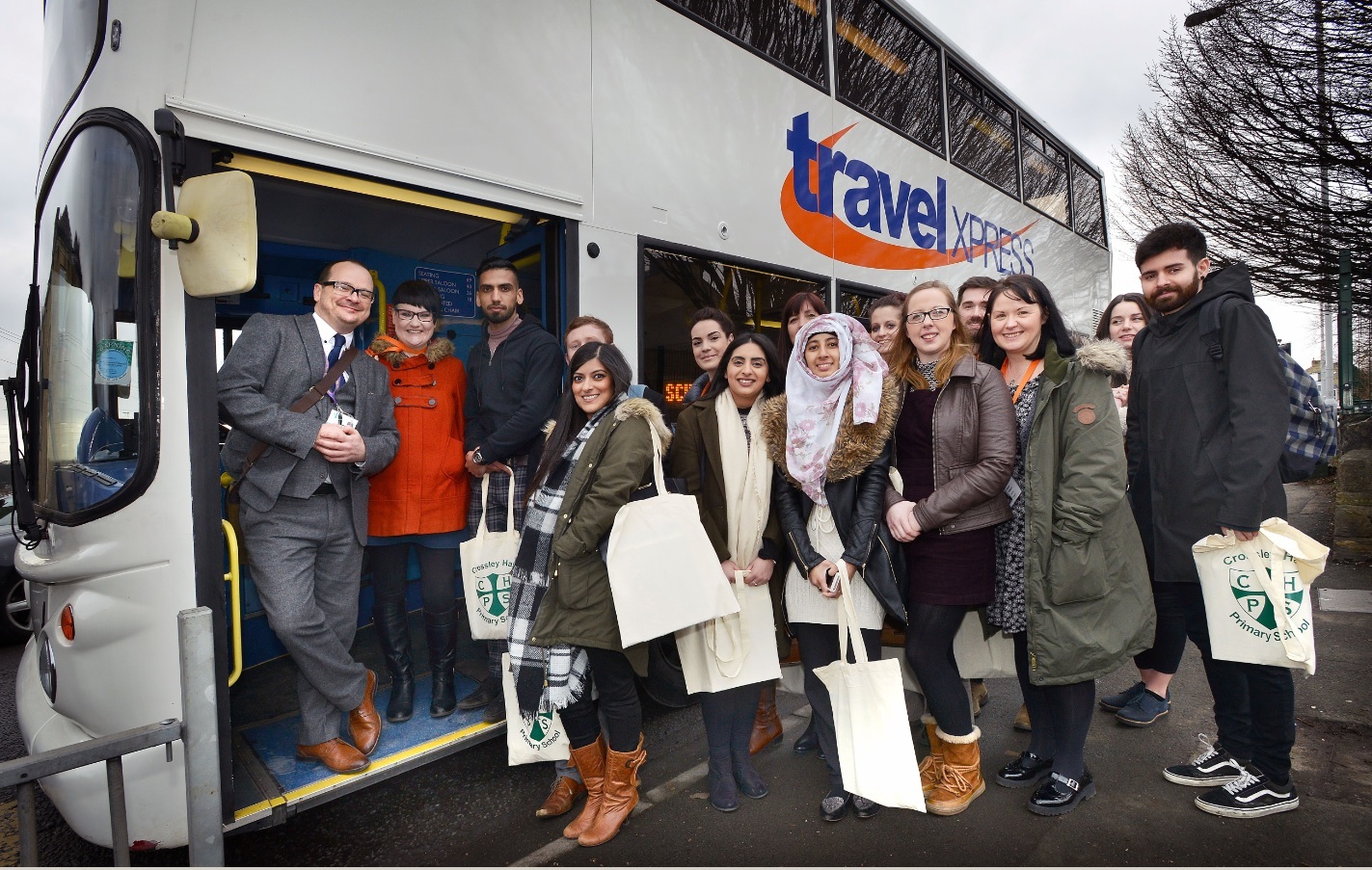 ALL ABOARD! Hundreds of teachers get bus tours of Bradford schools in drive to attract new talent