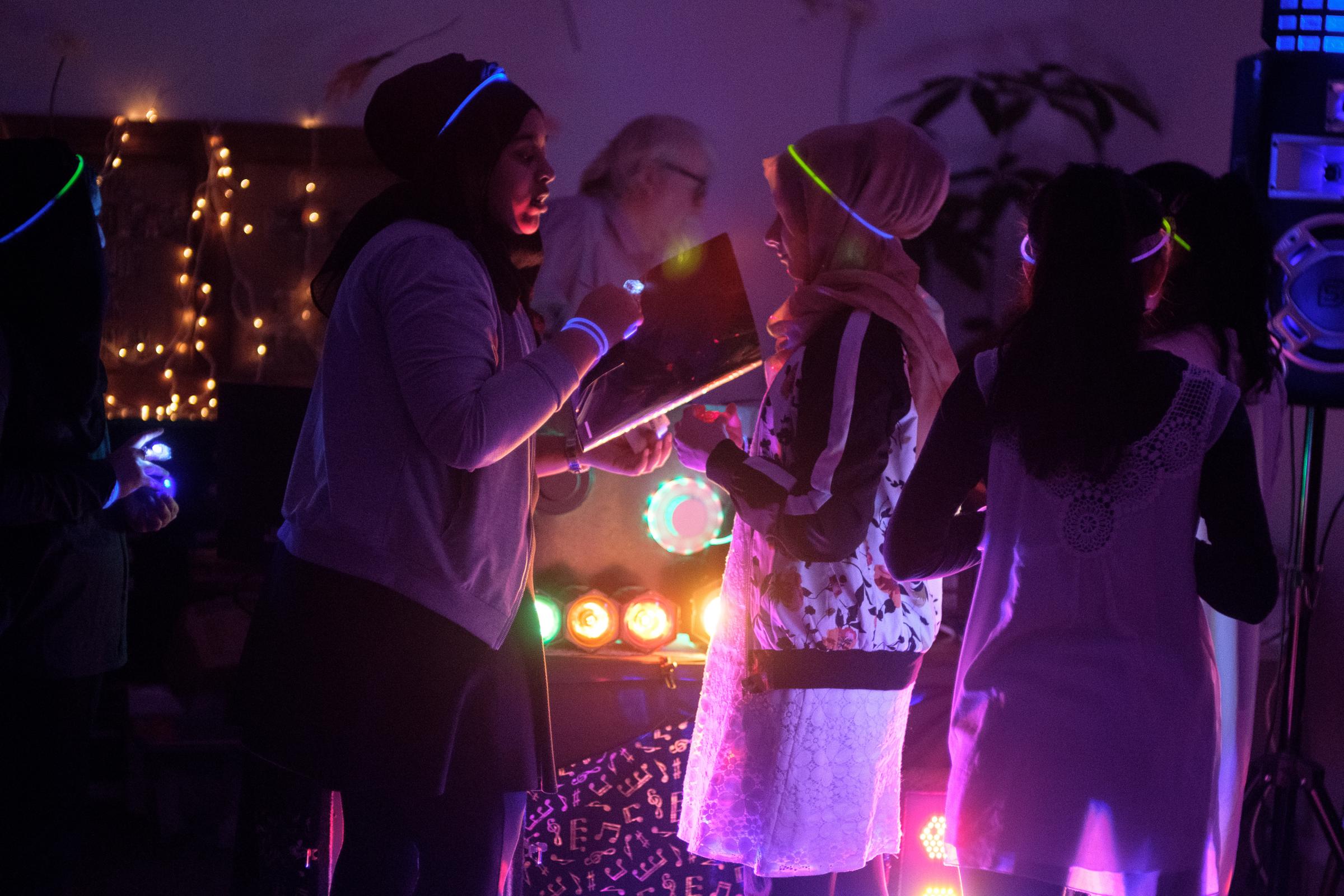 'Glow in the dark' party welcomes young people to new social space