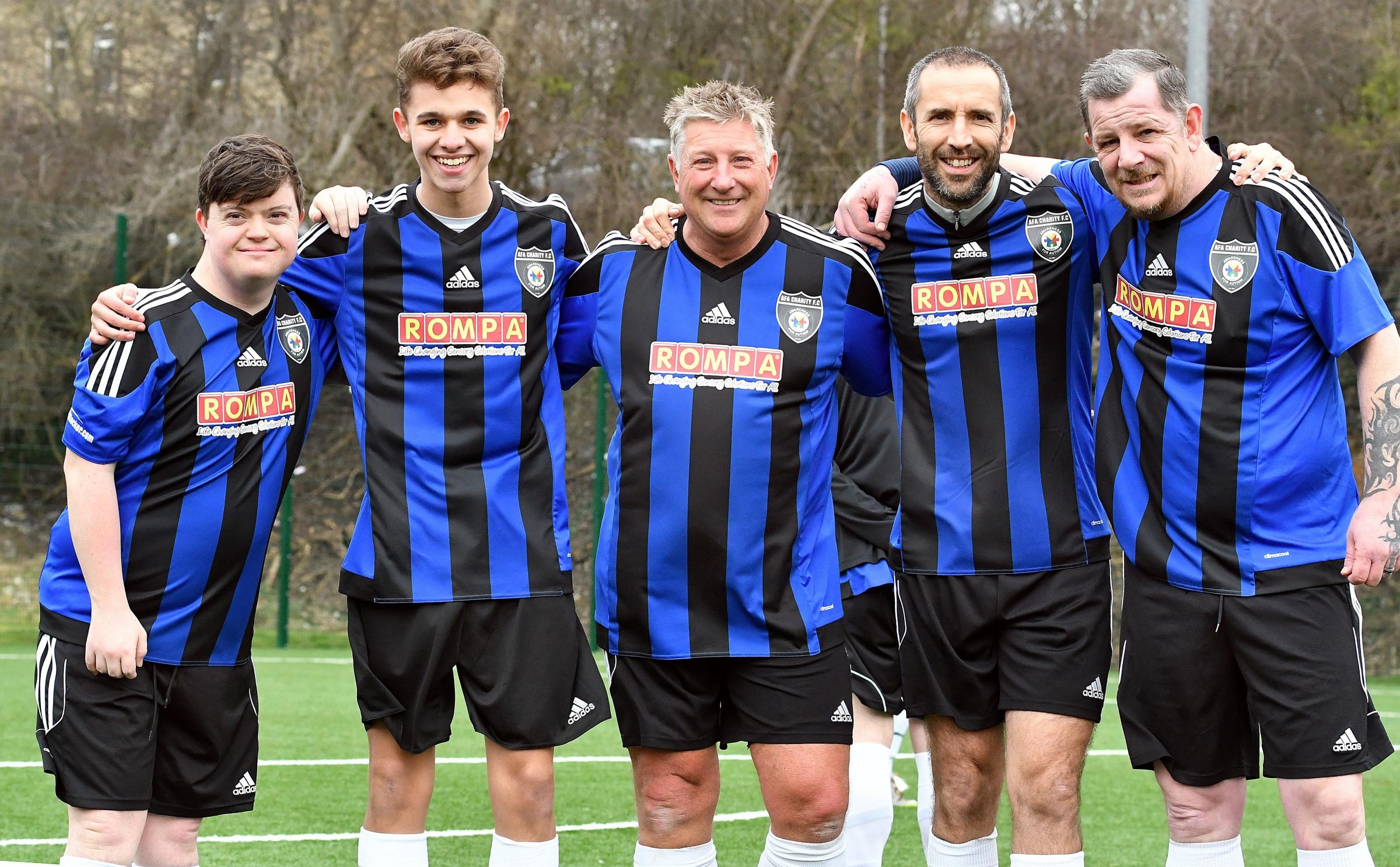 Stars play in football match to ‘break down barriers’