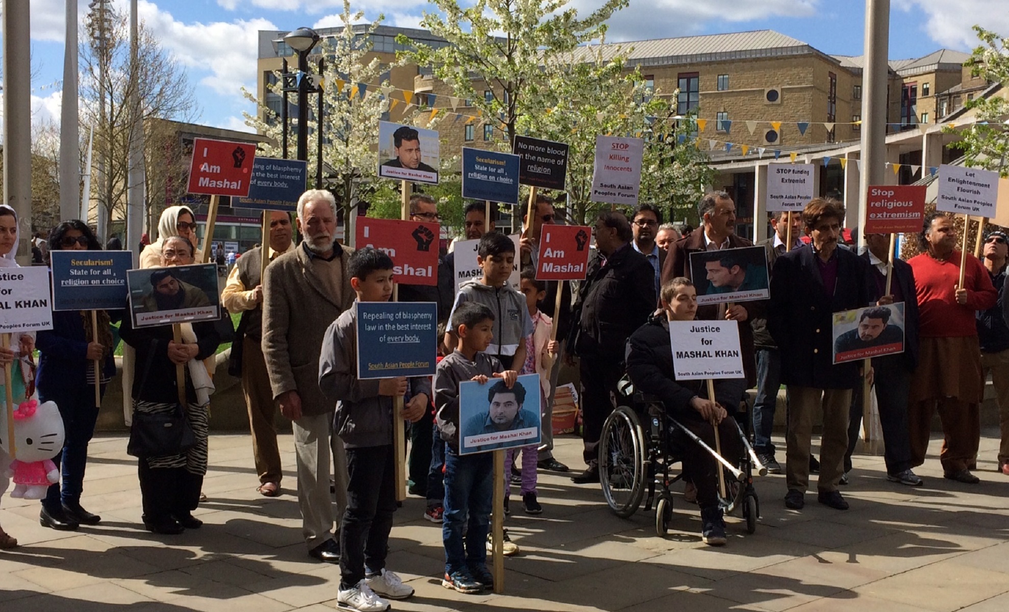 City centre protest against student's killing in Pakistan