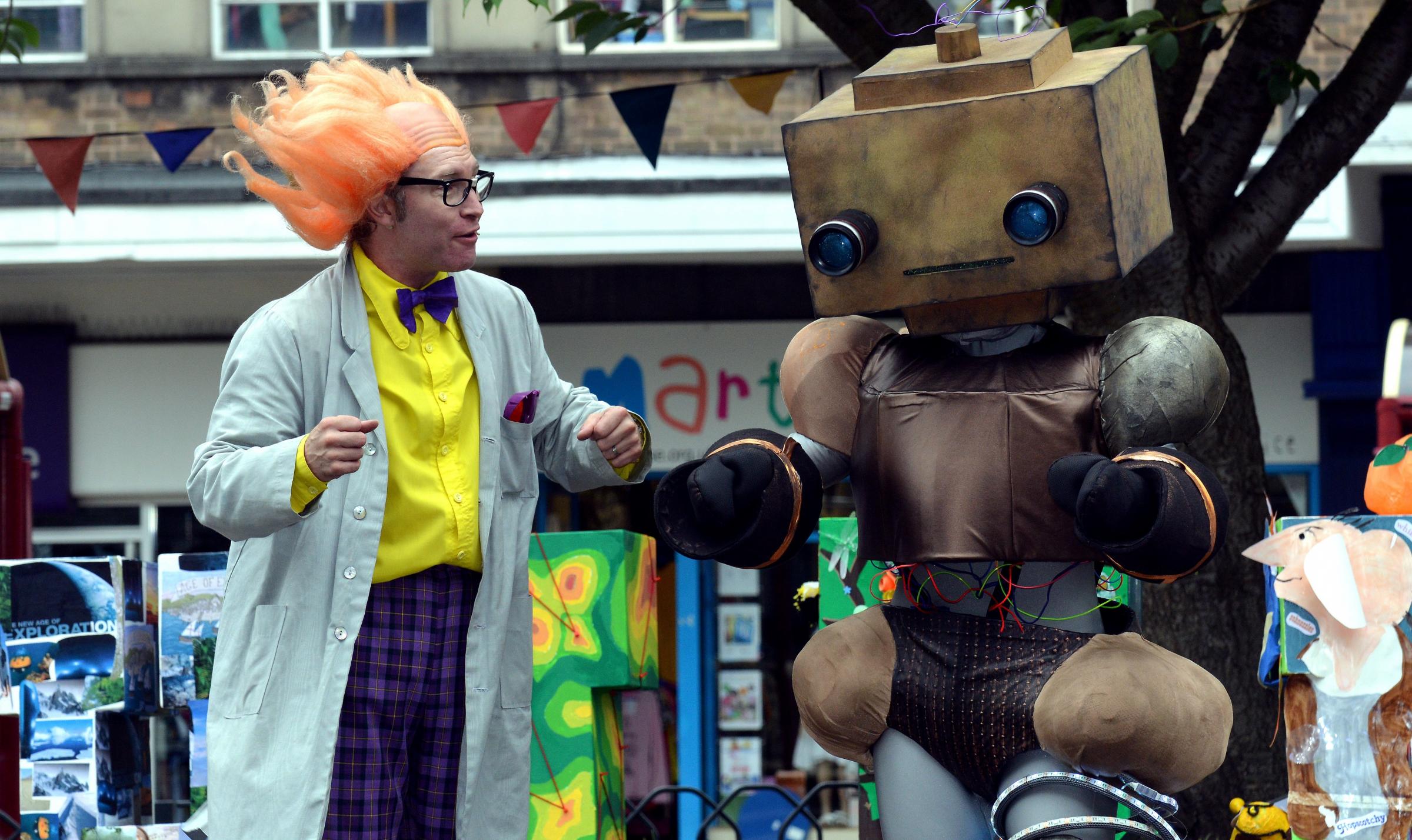 Bees, robots and strange creatures transform town centre into arts hub