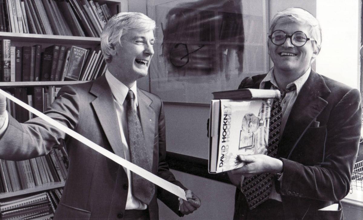 David Hockney with William Davies 1976