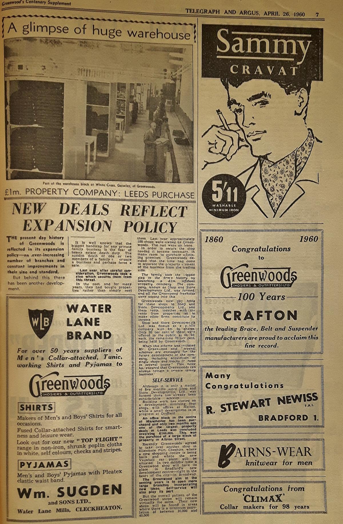 Greenwoods Centenary supplement 26 April 1960 page 7