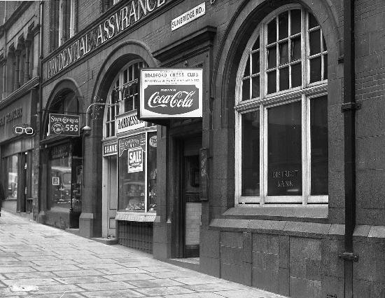 Central cafe Sunbridge Rd, Bradford Chess Club 1960