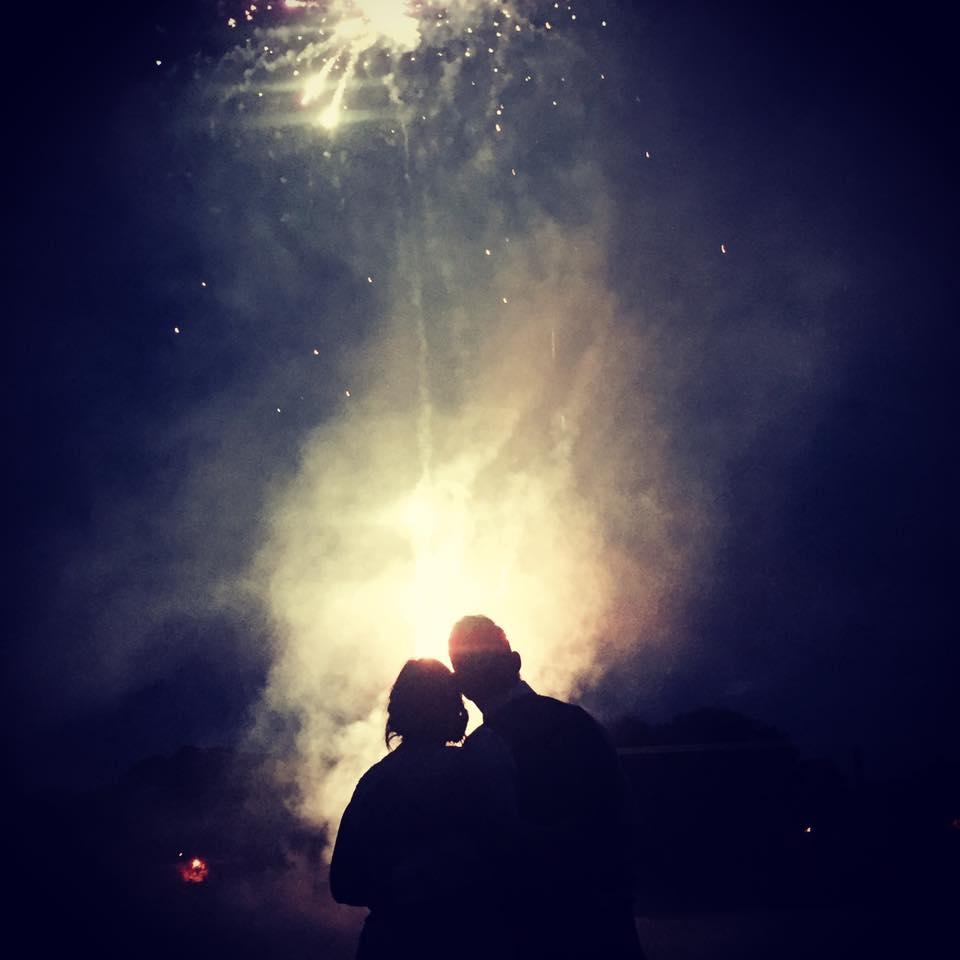 Wedding fireworks. Picture by Morgan Foord.