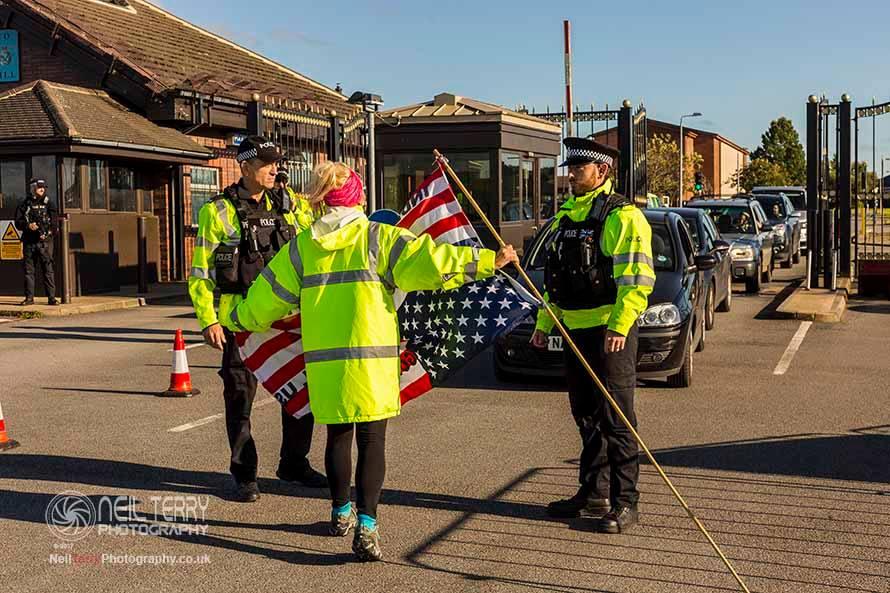 Menwith Hill protest. Picture by Neil Terry.