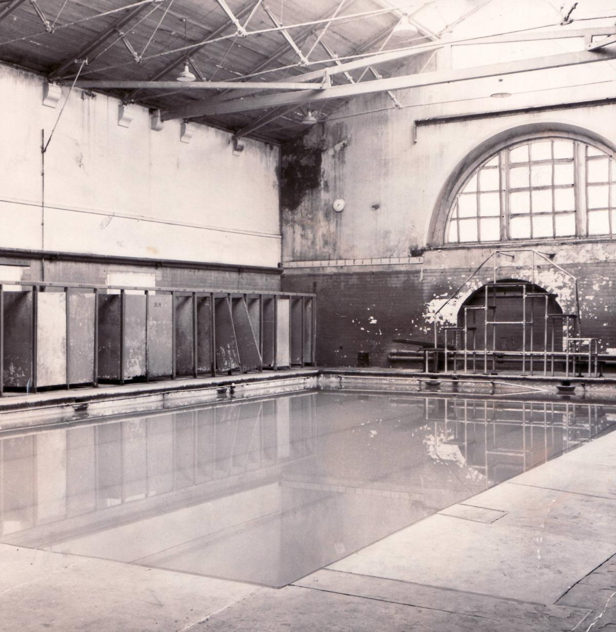 Queensbury Baths in 1969 which was in great need of a refurbishment