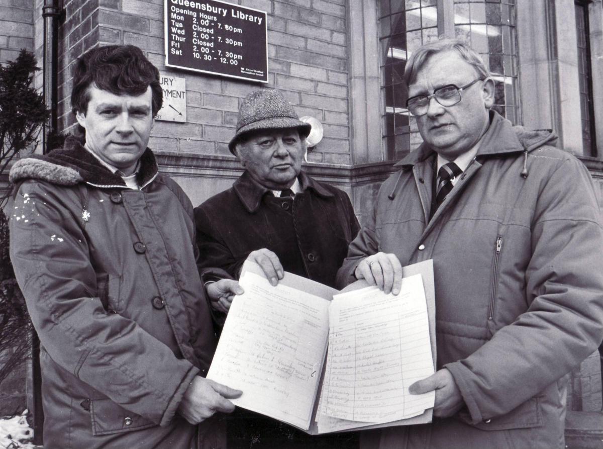 Queensbury library petition 1985