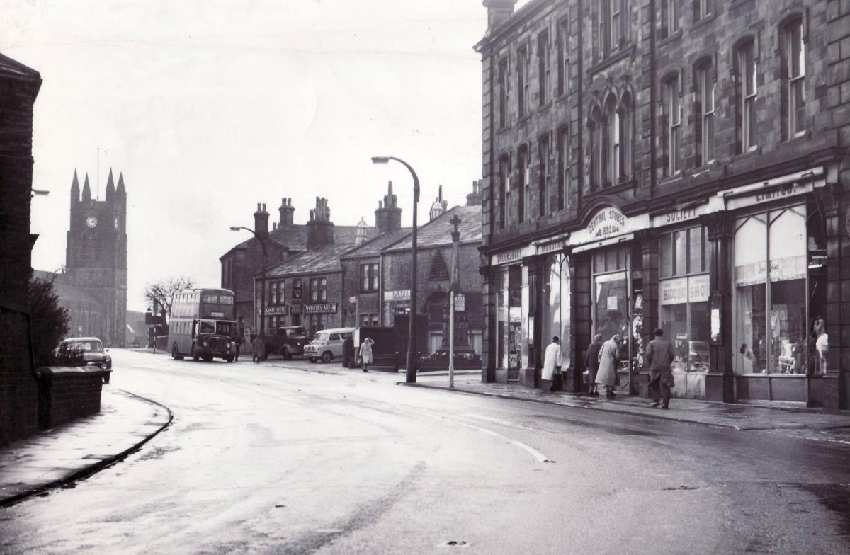 Queensbury main street in 1960