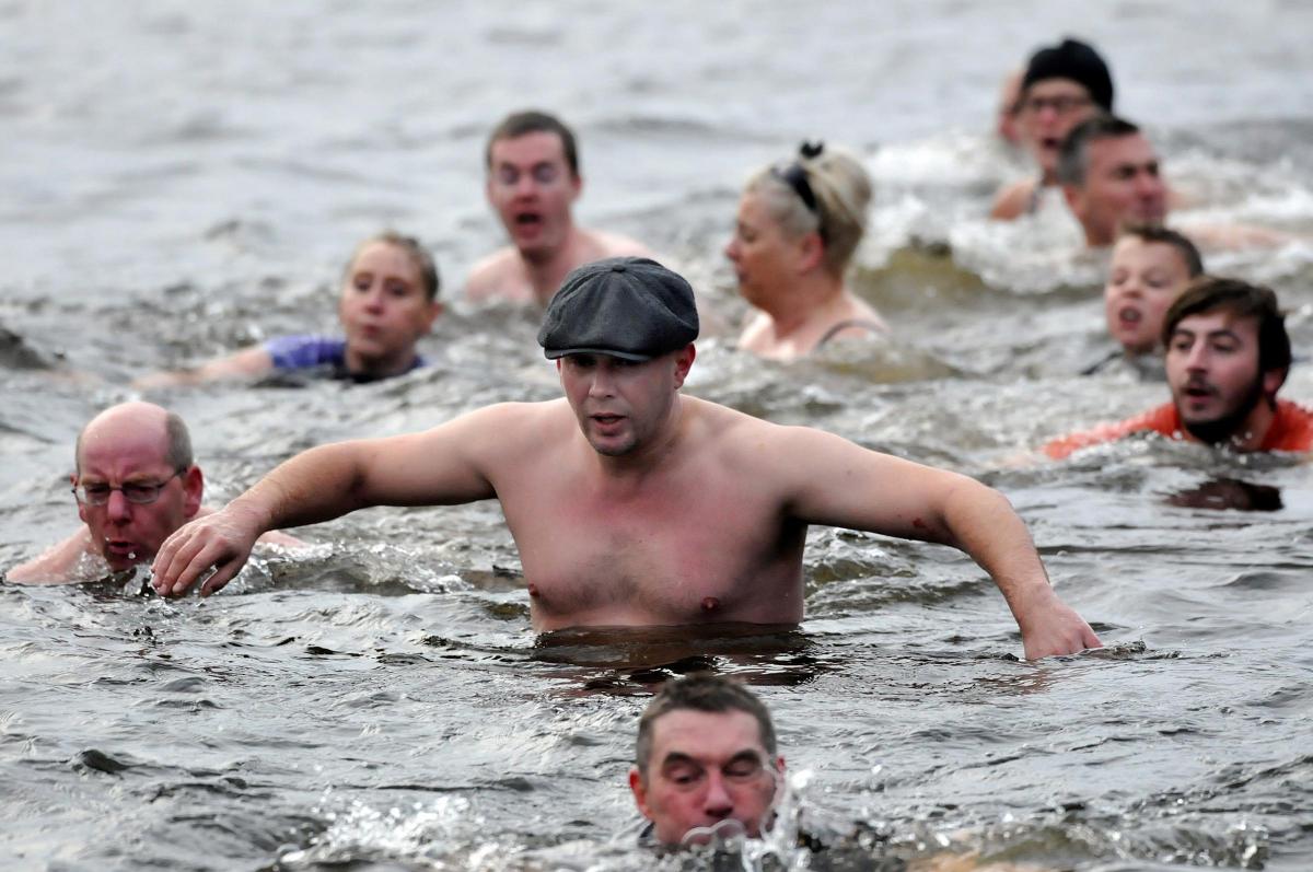 JANUARY The annual New Years Eve River swim in Otley