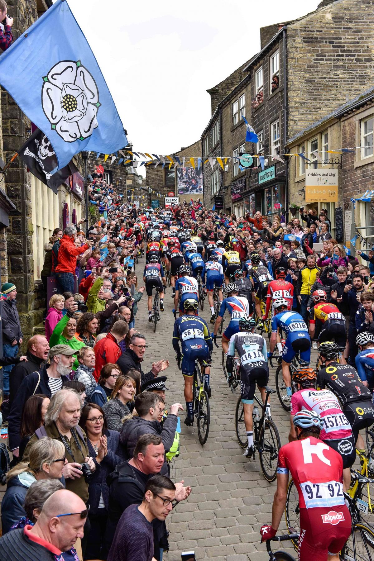 MAY Tens of thousands of people across the district lined the streets to cheer on riders in the Tour de Yorkshire