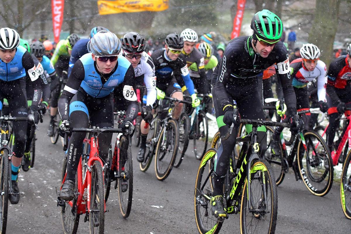 DECEMBER Hundreds of cyclo-cross riders descended on Peel Park