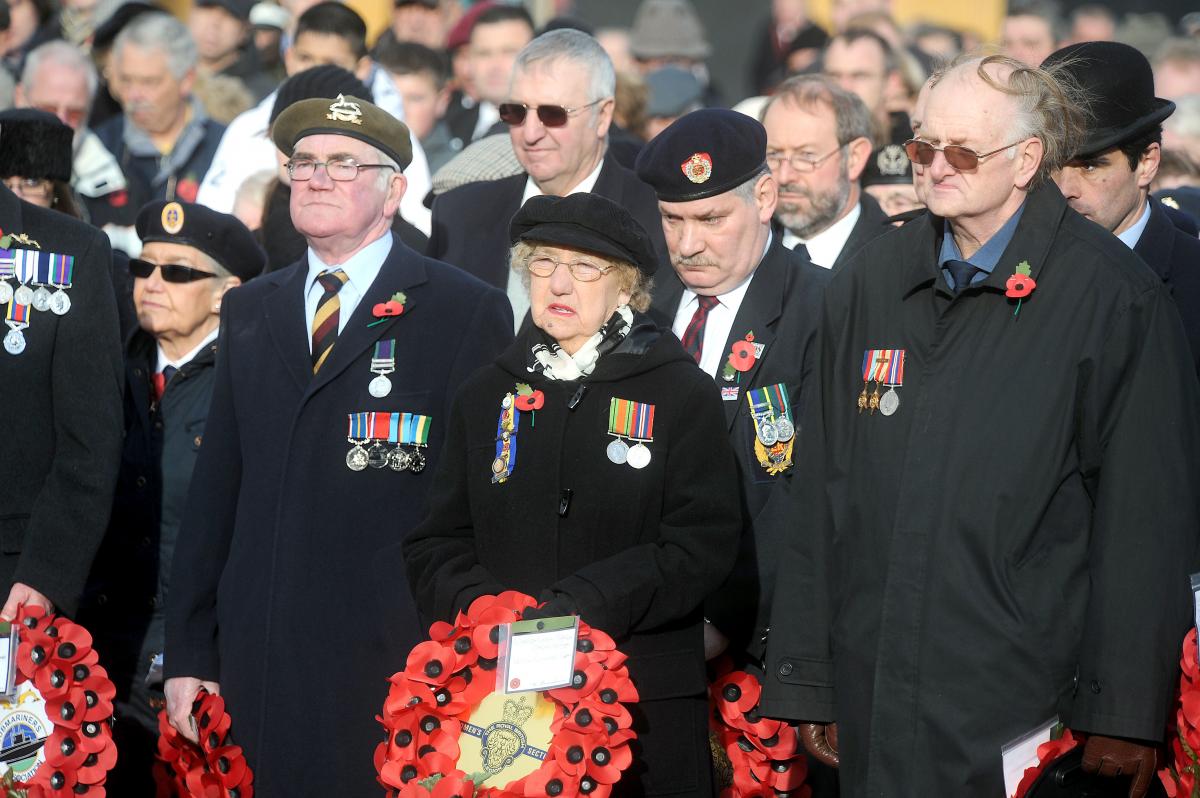 The Remembrance Day ceremony in Bradford