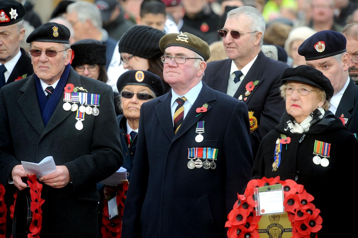 The Remembrance Day ceremony in Bradford
