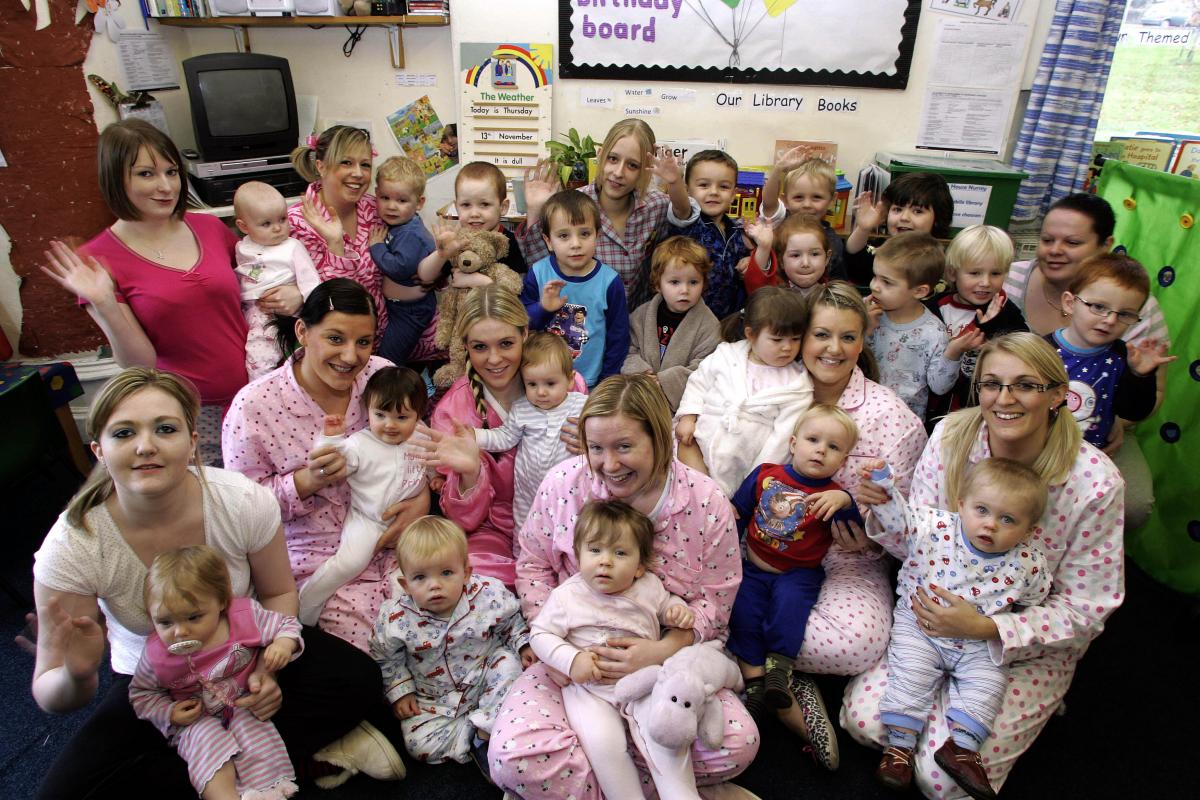Children and staff at Bridgehouse Day Nursery, Steeton, wore pyjamas for their Children in Need effort