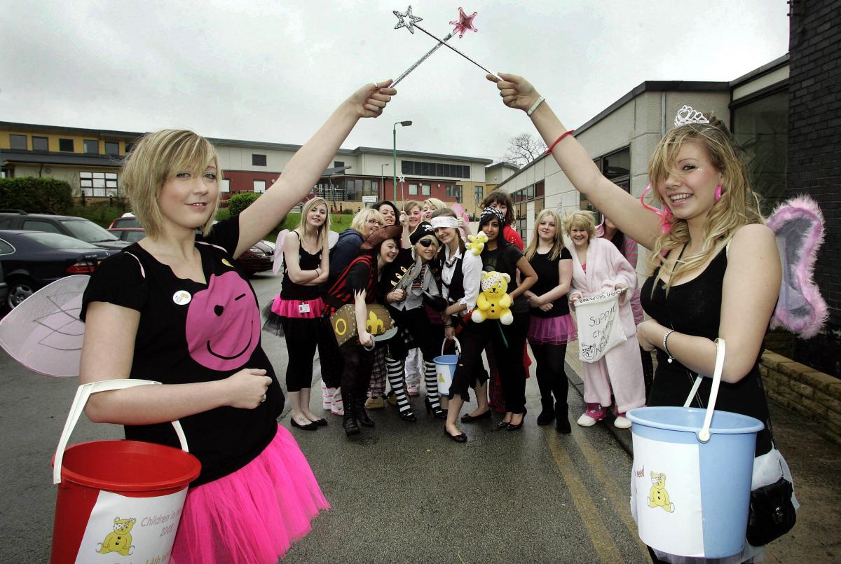 Vocational trainees at Airedale General Hospital donned fancy dress to raise money for Children in Need