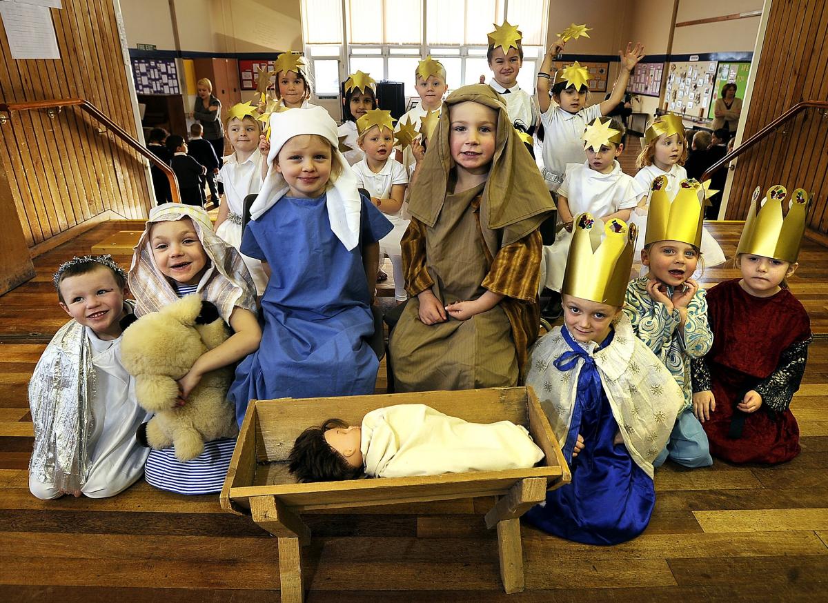 The cast of Ley Top Primary School Nativity