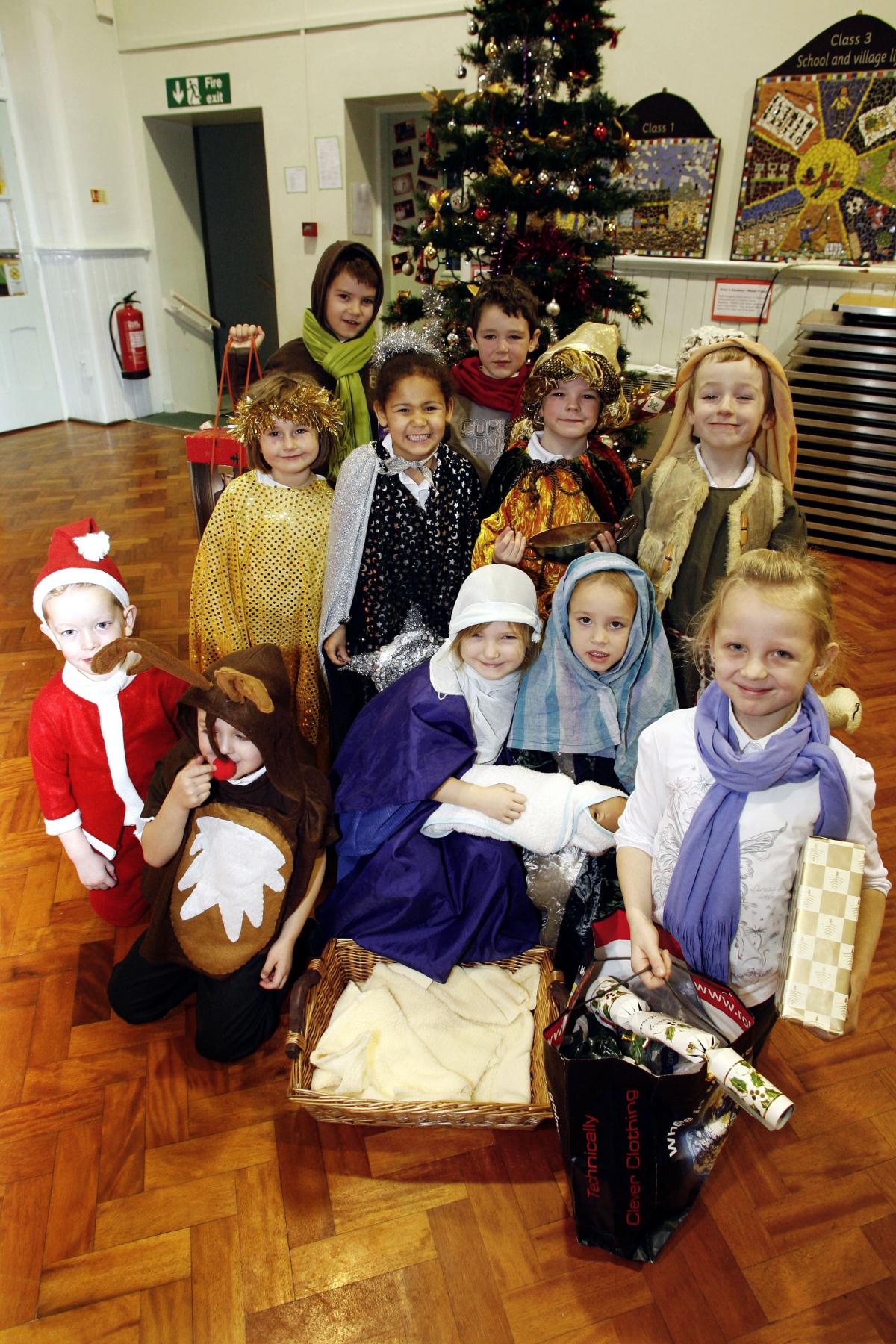 Lees Primary School pupils in their production What Is Christmas?