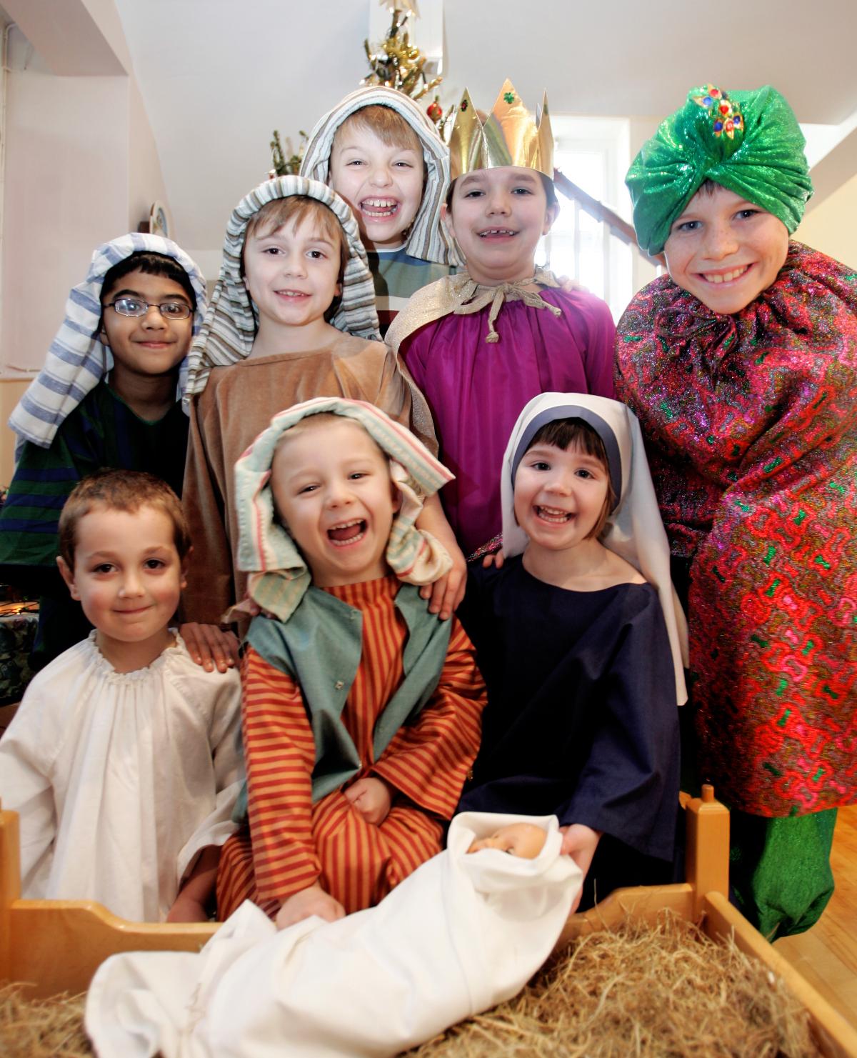 The cast of Carleton Primary School nativity