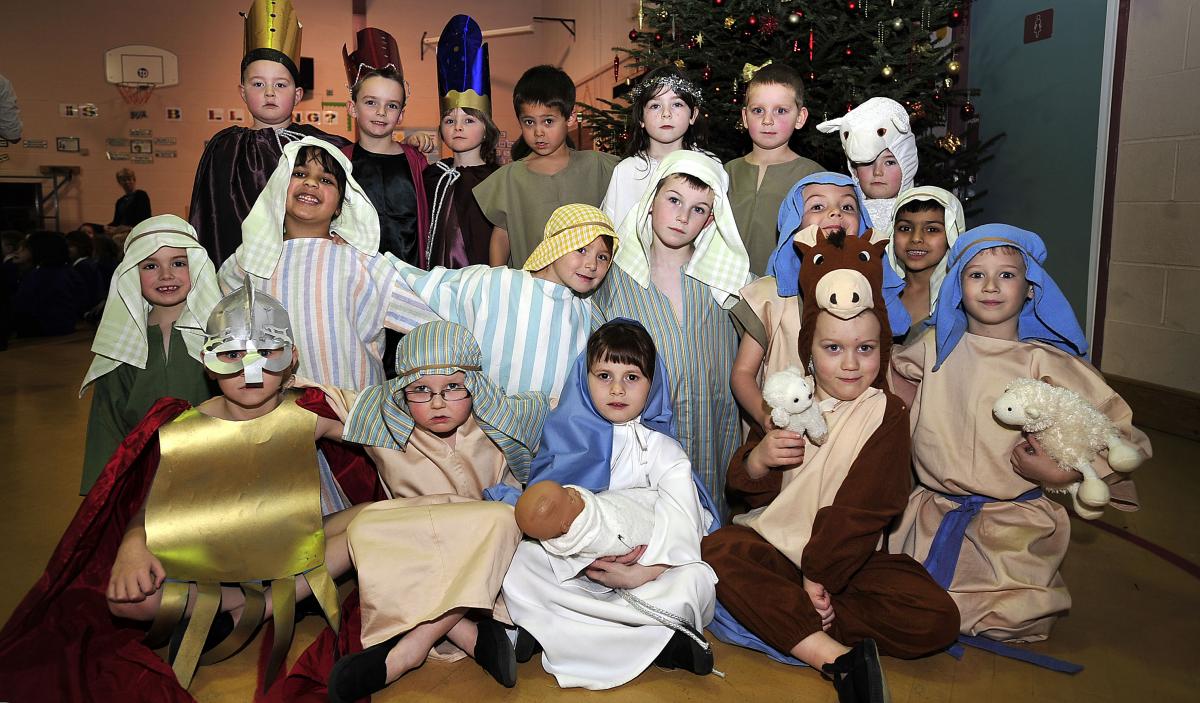 The cast of Wellington Primary School Nativity
