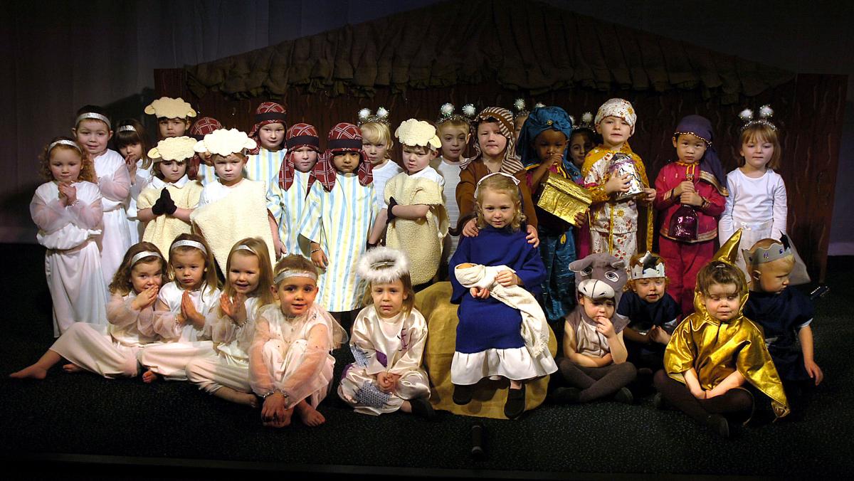 The cast of St John's CE Primary School Nativity
