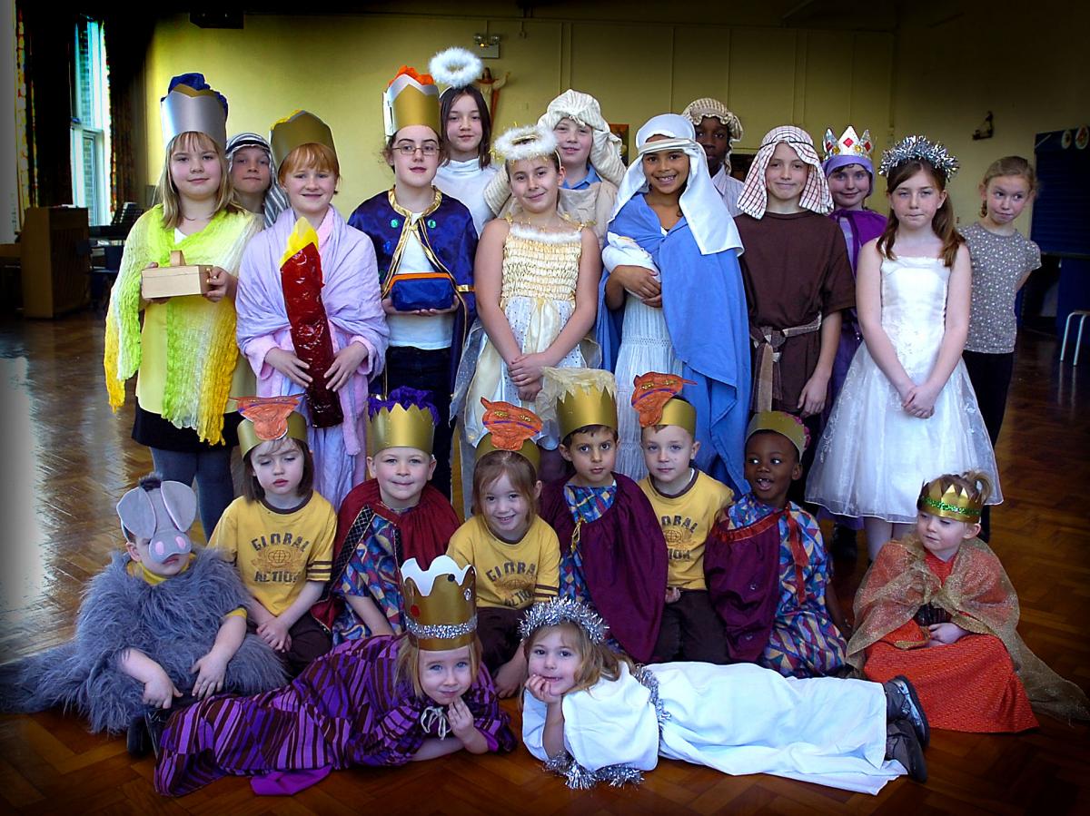 The cast of St Winefride's Catholic Primary School Nativity