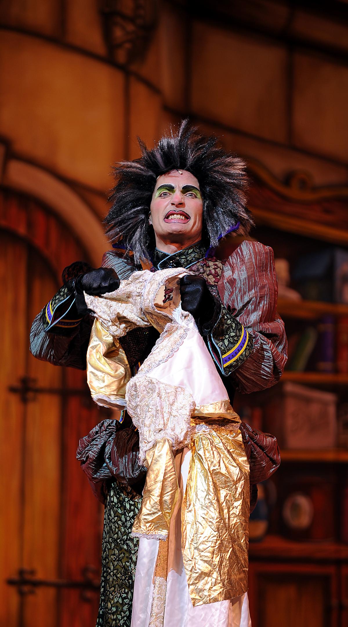 A scene from the Bradford Alhambra Theatre pantomime Cinderella, which stars Billy Pearce